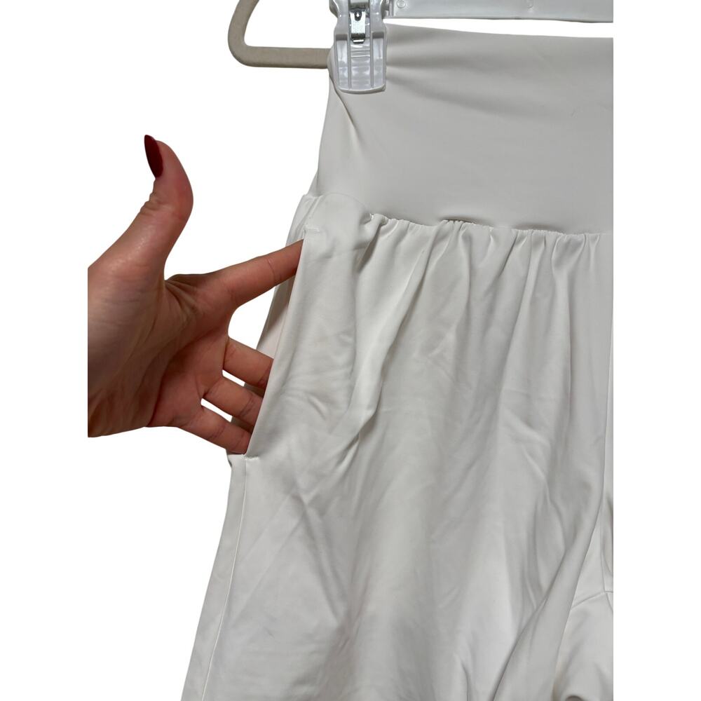 Halara White SoftZero Airy Shorts with Skirt Overlay S - Picture 3 of 7